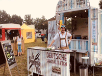 foodtruck La Deutscha Vita bij Bruisend festival in Huizen